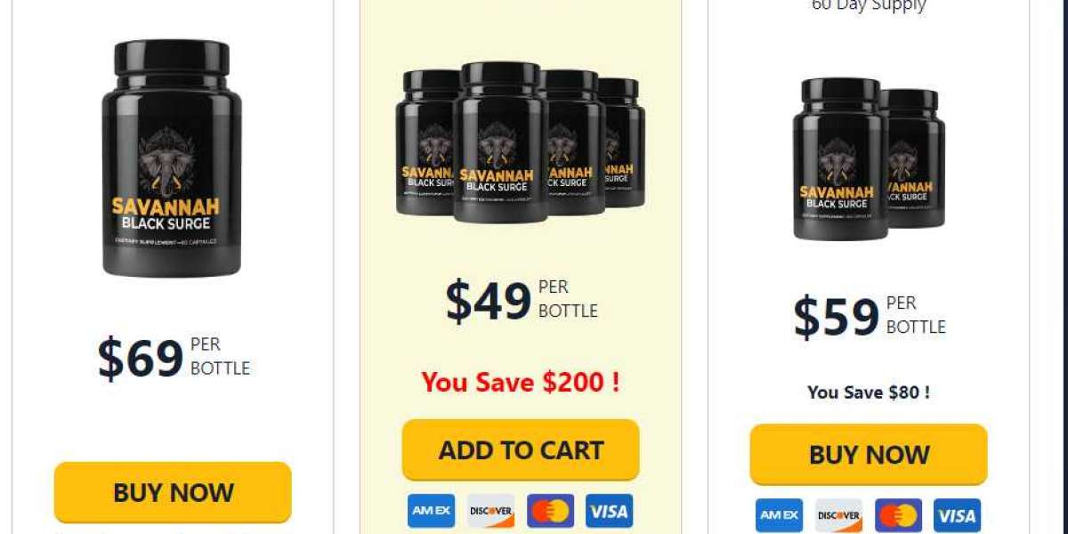 Savannah Black Surge Male Enhancement Reviews, Working, Benefits & Buy